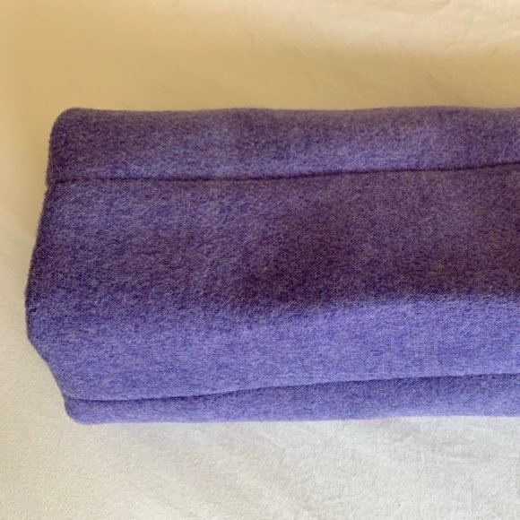 J.Crew Factory Hyacinth Lilac Purple City Cocoon Coat Size 00 - Picture 5 of 10